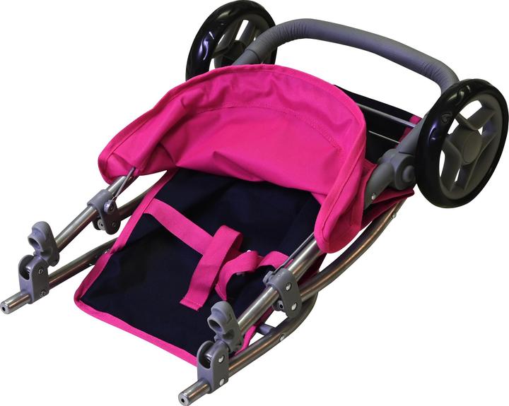 Produktbild Knorrtoys Puppenbuggy Jogger Lio - flying hearts blue pink