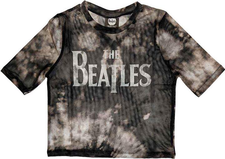 The Beatles Drop T Logo Crop Top (Girlie)