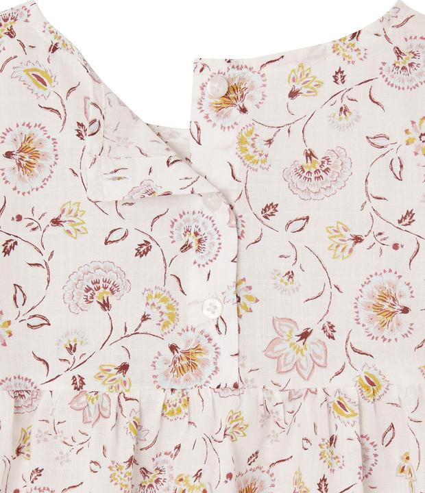 Produktbild Vertbaudet Mädchen-Set: geblümte Bluse & Musselin-Shorts (140)
