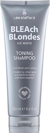 Actual product image Lee Stafford Bleach Blondes Ice White Silver Toning Shampoo for Blonde Hair (250 ml, Silver shampoo)