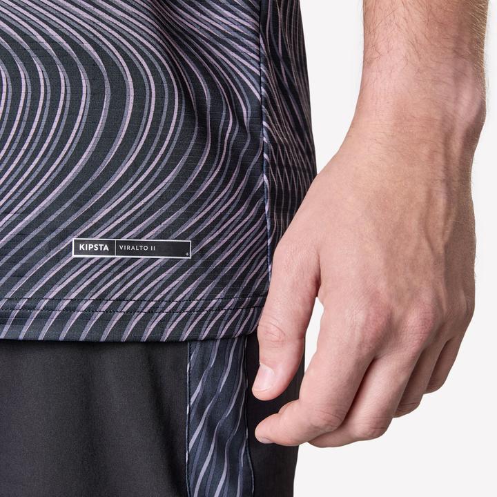 Image du produit Kipsta Maillot de football adulte viralto ii manches courtes wavy noir, & jaune fluo (XXL)