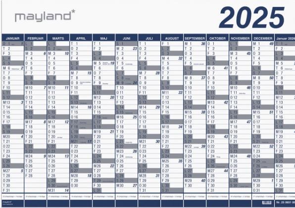 Produktbild Mayland-Burde Kaempekalender 13mdr vinyl PP 2023 100x70cm 2024 0650 00 (100 x 70 cm)