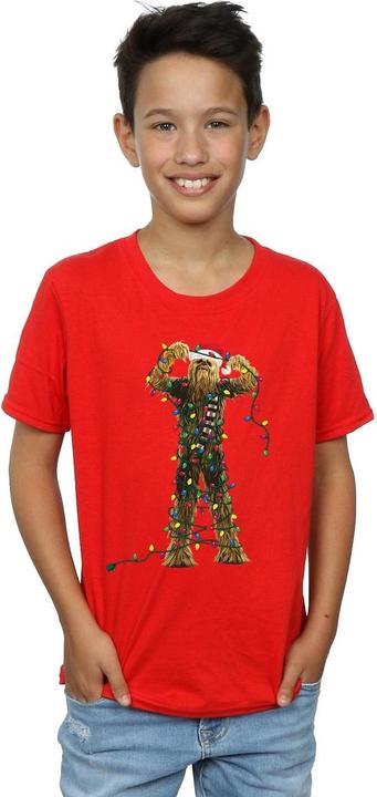 Immagine prodotto Star Wars Chewbacca Christmas Lights Maglietta Ragazzi (152, 158)