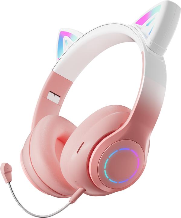 Immagine prodotto Vestel Meow Headphones with Microphone, Pink (Senza fili)
