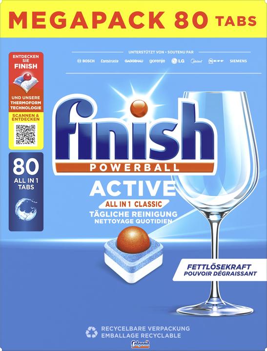 Finish Active All In 1 (Tabs, 80 x)