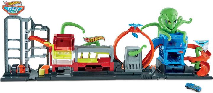 Image du produit Hot Wheels City Color Reveal Ultimate Car Wash Play Set avec 1 véhicule à couleur changeante pour Kin