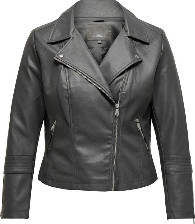 Produktbild Only Curvy Biker Kunstlederjacke Bikerjacke in Lederoptik (46)