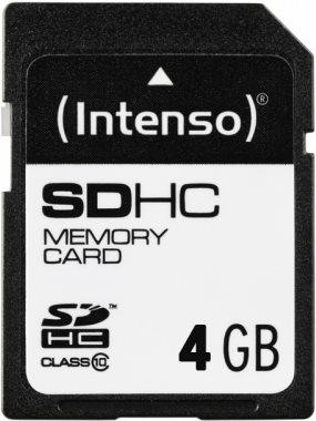 Produktbild Intenso SDHC Card 4GB Class 10 (4 GB, SDHC, U1)