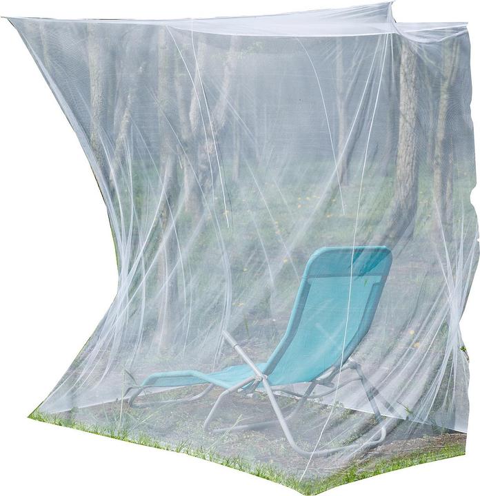 Produktbild Infactory Moskitonetz für Innen & Aussen, 200 x 100 x 200 cm, 220 Mesh, weiss (200 x 100 x 200 cm)
