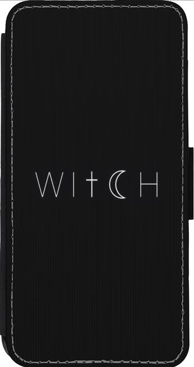 Produktbild PhoneLook Hülle Wallet schwarz Halloween 22 witch word (Apple iPhone 13 Pro Max)