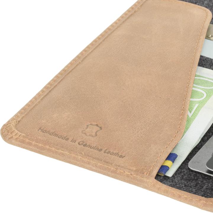 Actual product image Krusell Sunne 4 Card FolioWallet Apple iPhone XS Max vintage nude (Apple iPhone XS Max)