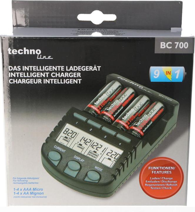 Actual product image AccuCell Panasonic Eneloop CASE with 2x AA batteries and 1 LCD charger (4 pcs., AA, 3000 mAh, Battery + charger)