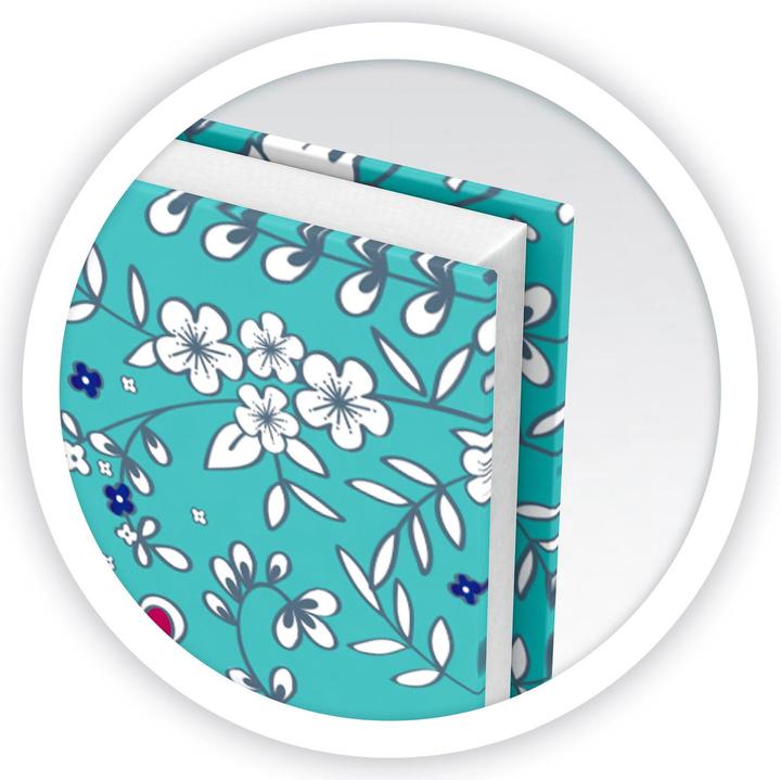 Actual product image Oxford FORME FLORAL - Spiral book (A5, Checked, Hardcover)