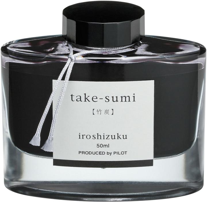 Image du produit Pilot Encre Iroshizuku 50ml - TAKE-SUMI (cartouches d'encre, Noir)