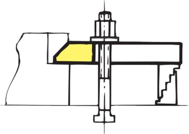 Actual product image Amf Forked clamp with shoe