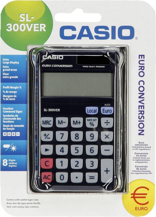 Produktbild Casio SL-300VER (Solarzellen, Batterien)