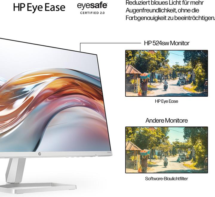 Immagine prodotto HP Series 5 23.8 inch FHD White Monitor - 524sw (1920 x 1080 pixel, 23.80")