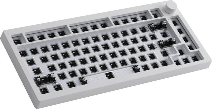 Produktbild Akko 5075S RGB QMK Barebone, ISO Layout - moonlight white (Kabelgebunden)