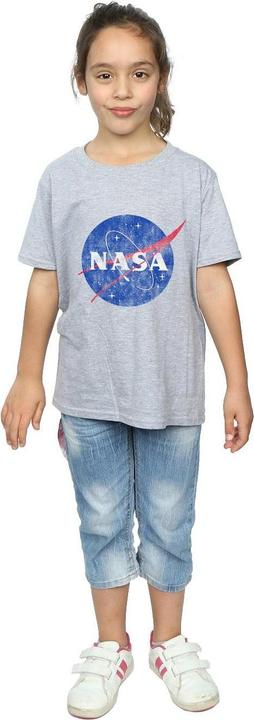 Immagine prodotto Nasa Classic Insignia Logo Distressed Maglietta Ragazze (140, 146)