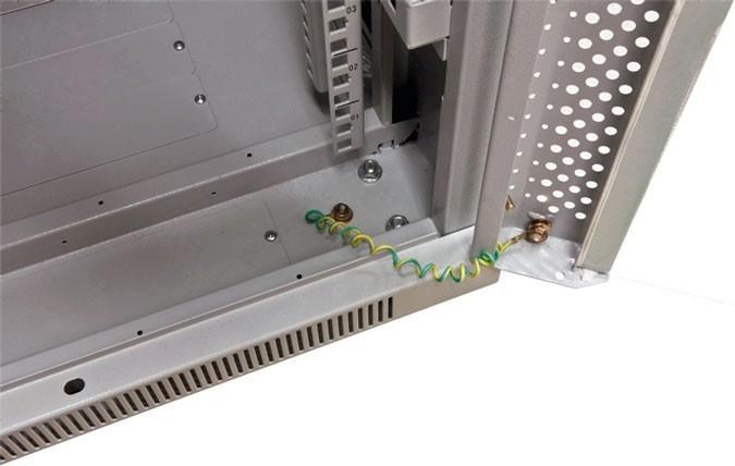 Produktbild Triton 19 Schrank 22HE B600 / T1000mm *lichtgrau* SNB-Serie Glastür (22 HE, 19 Zoll Rack)