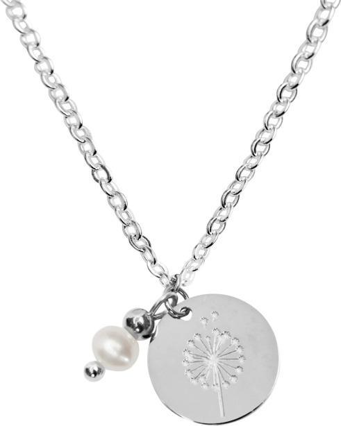 Image du produit HCA Collier - "Make a wish" - argenté - perle (Acier inoxydable, Perle)