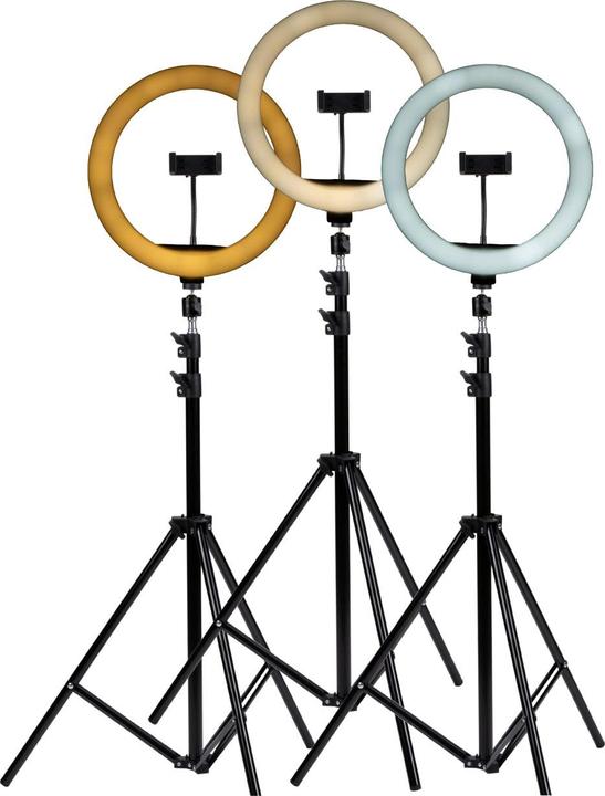 Actual product image Grundig XXL LED ring light with smartphone holder (Ring light)