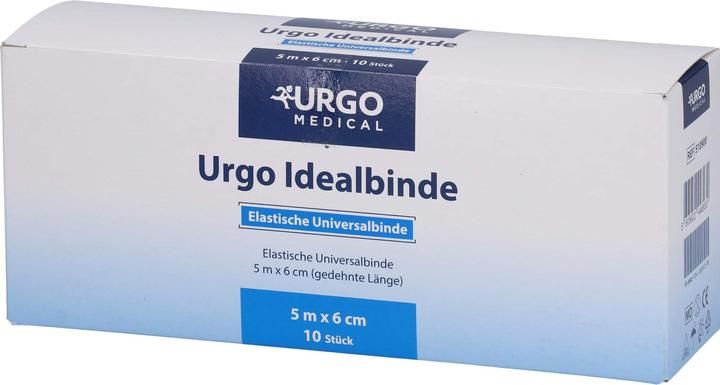 Actual product image Urgo Idealbinde 5 m x 6 cm Kompressionsbinden mittlerer Zug, 10 pcs. Bandage