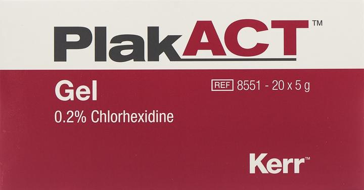 Image du produit PlakACT Gel 0.2% Chlorhexidine 20 Tb 5g (20 x, 489.60 ml, 178 g)