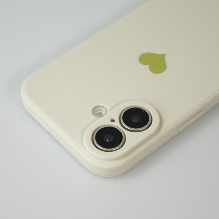 Produktbild PhoneLook Hülle Silikon Mat Herz gold (Apple iPhone 16 Plus)