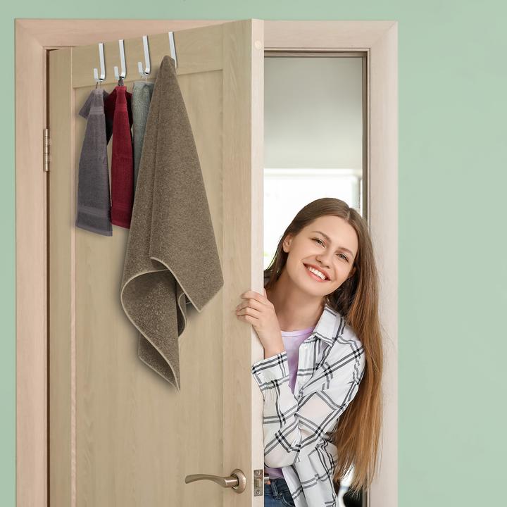 Image du produit Relaxdays Patère de porte, lot de 5