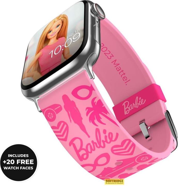 Produktbild Moby Fox Barbie Smartwatch-Armband Pink Classic (22 mm, Edelstahl, Silikon)