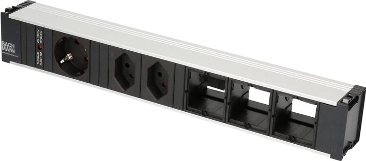 Bachmann Power strip CONI, 2x T13, 1x Schuko, 3x Custom-ABD empty (2 x, Type 13, 0.20 m)