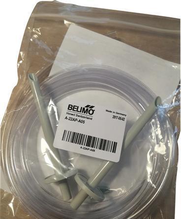 Actual product image Belimo Slangesaet til pressostat APS01. consistår af 2 m PVC-slange og 2 stk. slangestudse i plast.