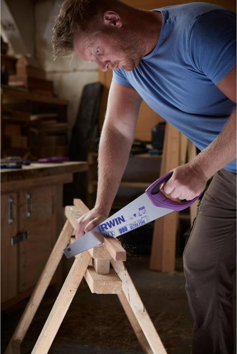 Image du produit MGA Irwin Plus 945 Scie à main junior 335 mm, denture fine 12T / 13P, trempée, coupe rapide, poignée 2K