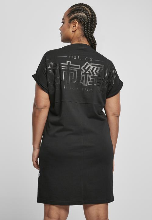 Actual product image Urban Classics Ladies Cut On Sleeve Printed Tee Dress (XL)