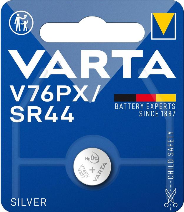 Image du produit Varta Électronique V76PX (1 pcs, SR44, 145 mAh)