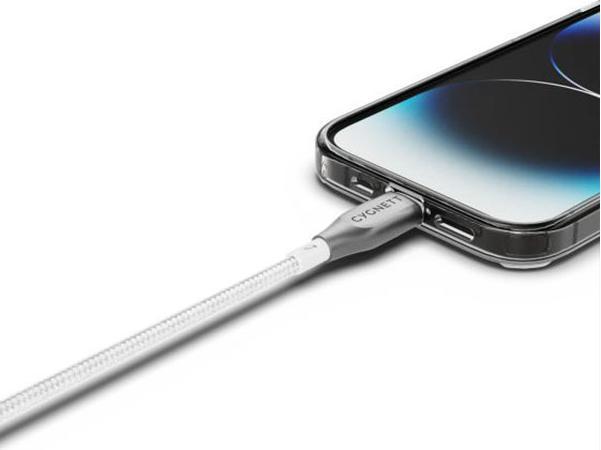 Image du produit Cygnett Câble blindé Lightning vers USB-A, blanc, 2 m (2 m, USB 1.0)