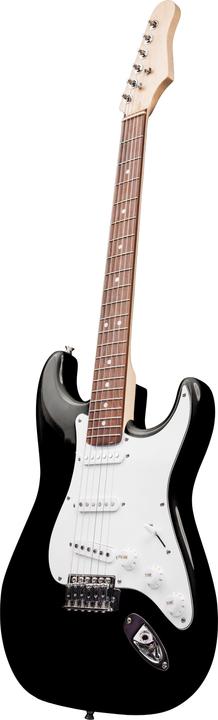 Kisai ST6 Standard Electric Guitar, black (E-Gitarre)