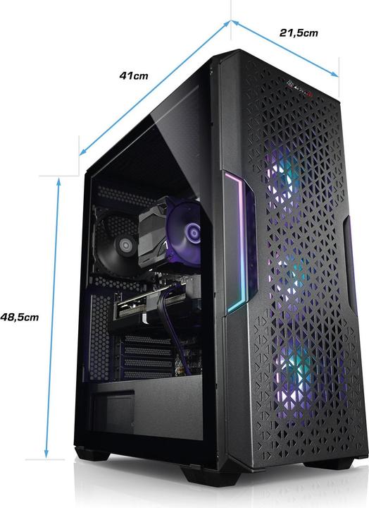 Produktbild Kiebel Titan Pro VII (AMD Ryzen 7 7800X3D, 32 GB, 1000 GB, GeForce RTX 4070 Ti Super)