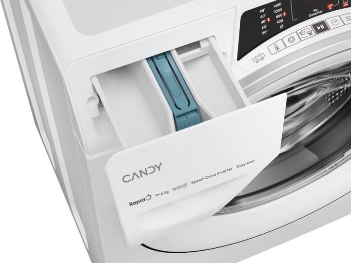 Actual product image Candy Rapidα ROW4964DWMST1-S washer-dryer Free installation Front loading White D