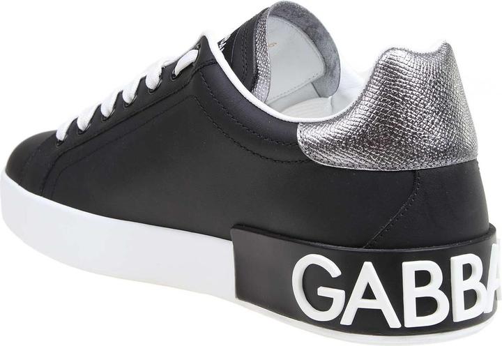 Produktbild Dolce & Gabbana portofino sneakers in black nappa calfskin (39)
