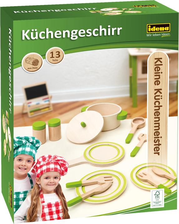 Image du produit Idena Ustensiles de cuisine en bois 13 pièces FSC100%.