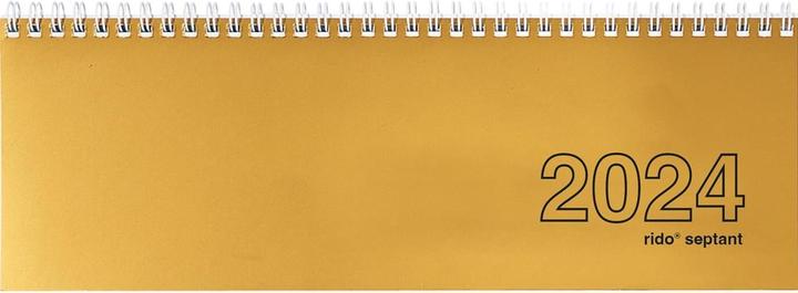 Produktbild Simplex Querkalender 2024 36221R11. 307x105mm,altgold (A4)