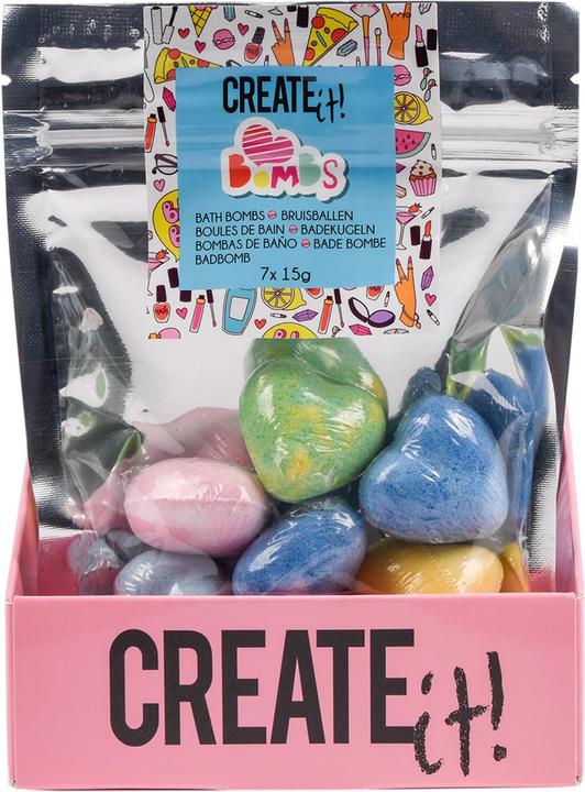 Actual product image Create It! Bath bombs hearts 7-pack
