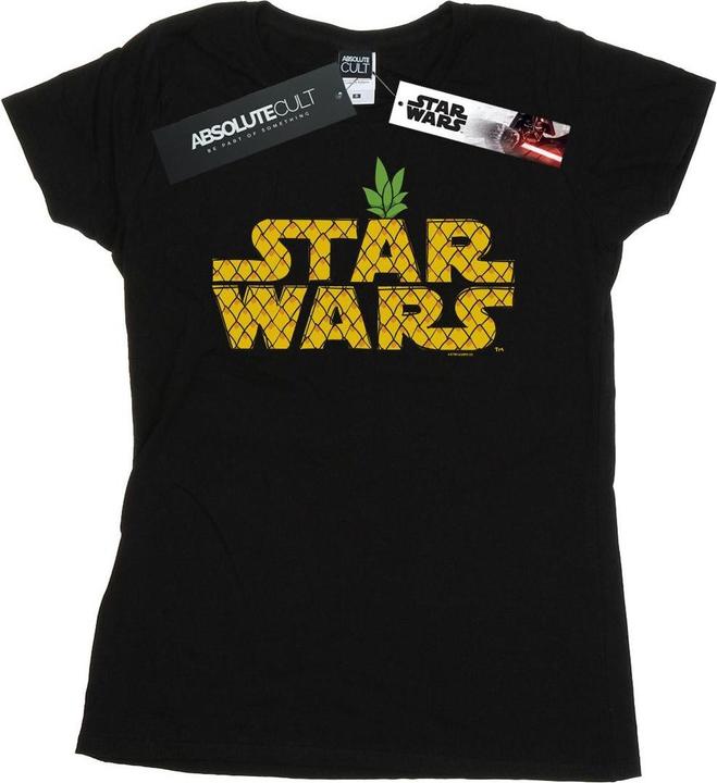 Actual product image Star Wars Womens/Ladies Pineapple Logo Cotton T-Shirt (XXL)