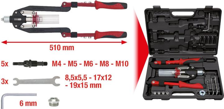 Produktbild KS Tools Universal-Nietzangen-Satz (19 mm)