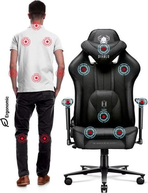 Actual product image Diablo Fotel Chairs X-PLAYER 2.0 Normal Size Czarny