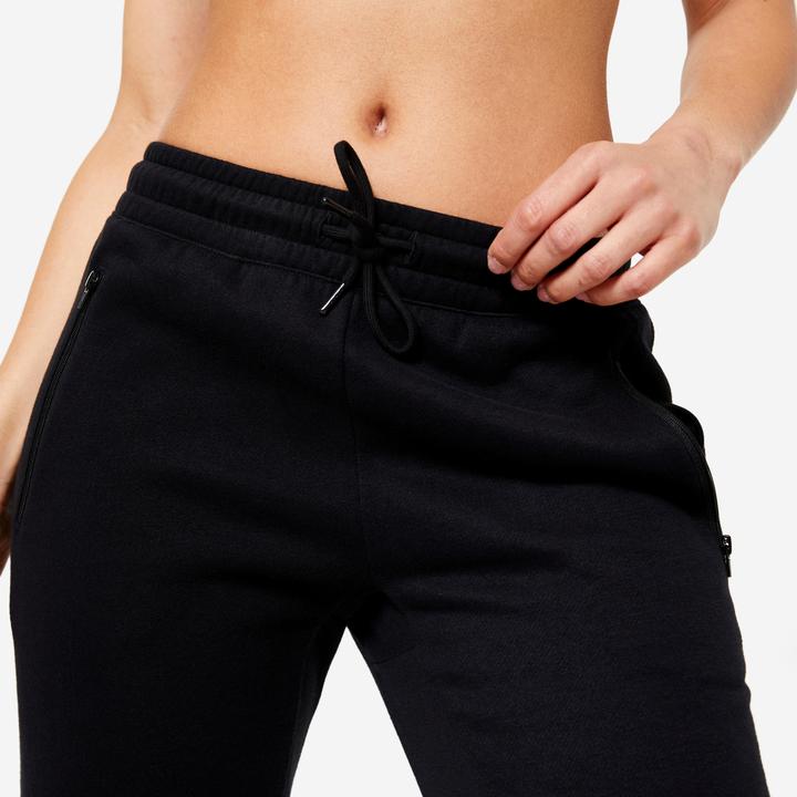 Immagine prodotto Domyos Pantaloni da jogging slim da donna - nero (W35)