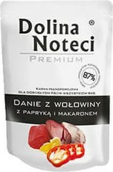 Immagine prodotto Dolina noteci Piatto premium a base di manzo con peperoni e tagliatelle - cibo umido per cani - 300g (Adulto, 1 pz., 300 g)