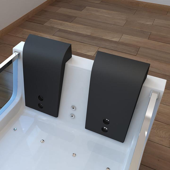 Produktbild Home Deluxe Whirlpool Badewanne mit LED Lichttherapie NAUTICA XL - 182x120cm (120 cm, 180 cm)